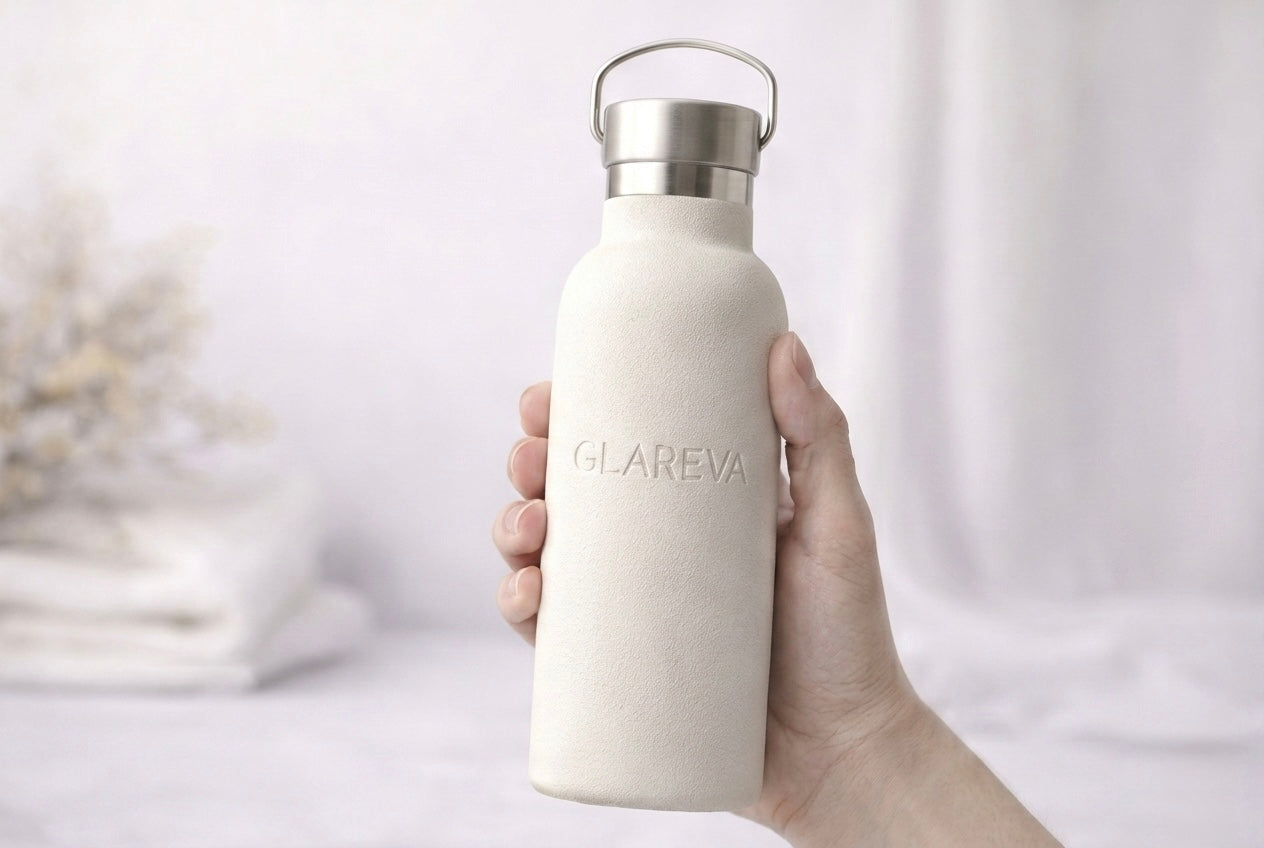 GLAREVA Metal Water Bottle