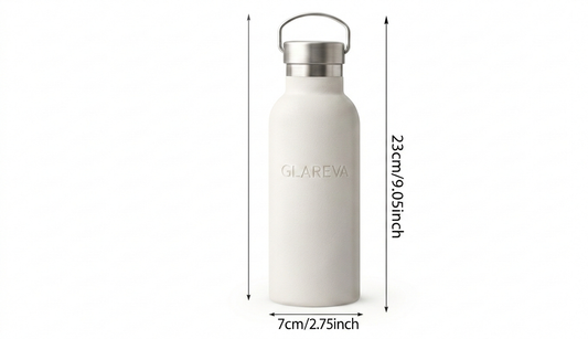 GLAREVA Metal Water Bottle